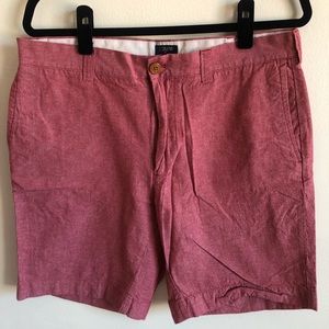Mens J. Crew Red Shorts Size 33w